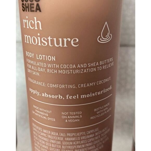 Bath and Body Works COCO SHEA RICH MOISTURIZER COCOA + SHEA BUTTER 4 Piece Set - Picture 4 of 11